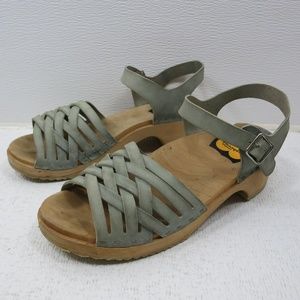 Toffel Suede Leather Weaved Strap Sandals Shoes 41